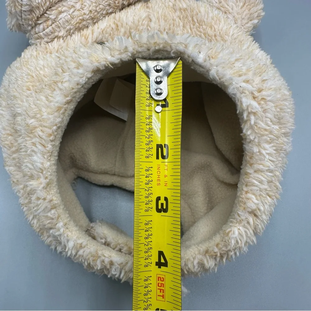 Weatherproof Winter Soft Hat Mittens Set Size 12-24M Tan Brown